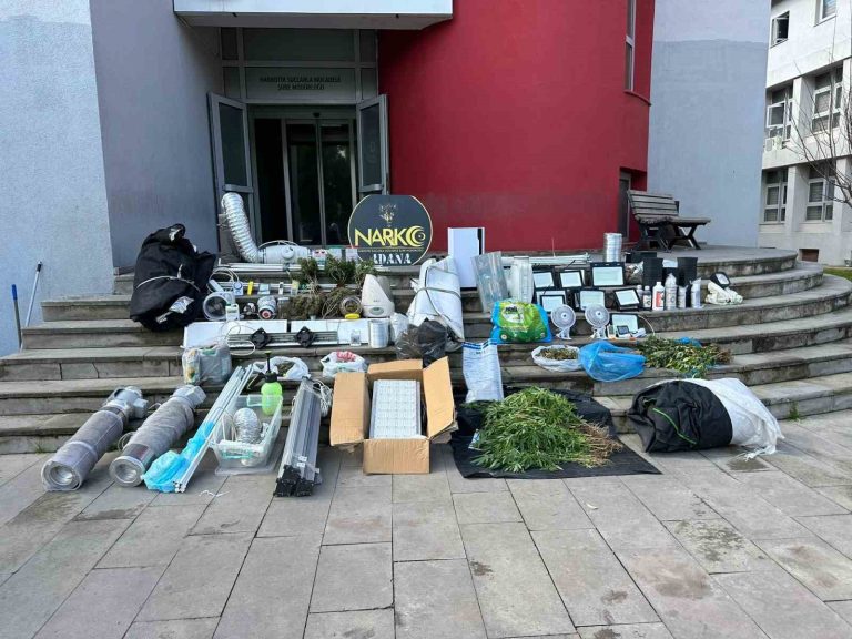 Adana’da narkotik polisleri 10 kilo bonzai ele geçirdi