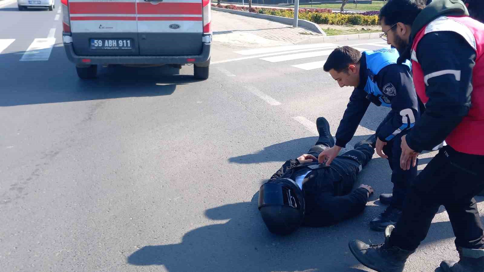 Çorlu’da trafik kazası: 1 yaralı