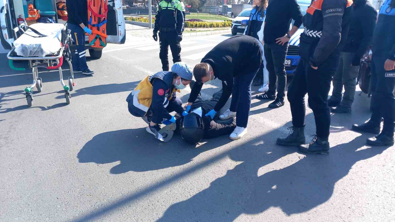 Çorlu’da trafik kazası: 1 yaralı
