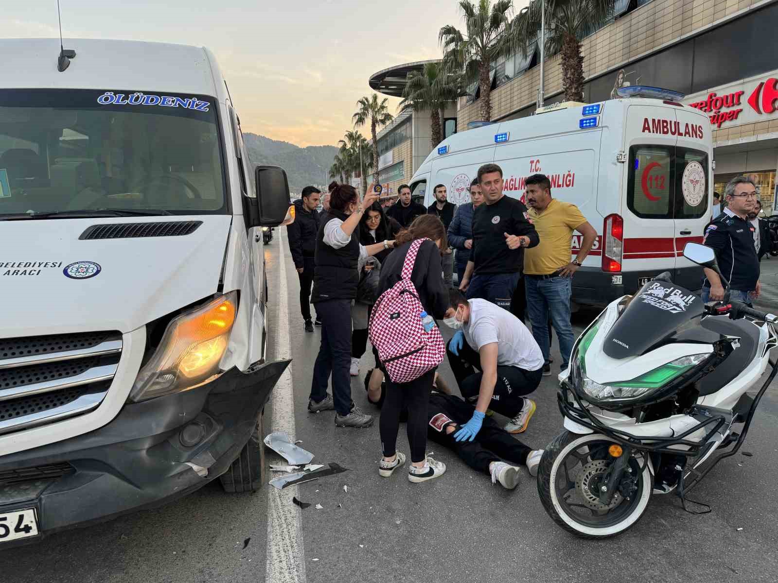 Fethiye’de trafik kazası; 2 yaralı
