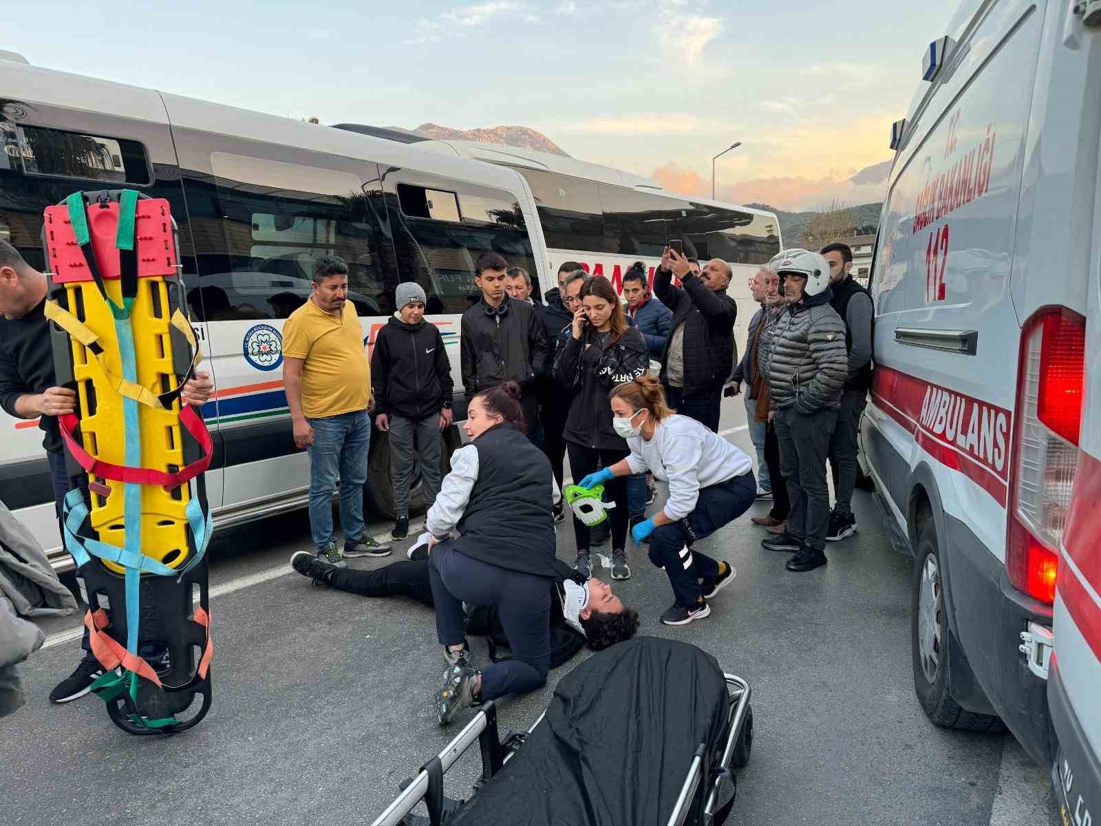 Fethiye’de trafik kazası; 2 yaralı
