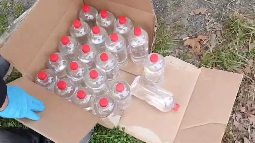 Samsun’da bir kamyonda 200 litre etil alkol ele geçirildi
