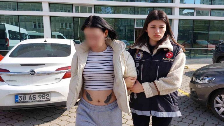 Apart otelde uyuşturucuyla yakalanan genç kadın tutuklandı