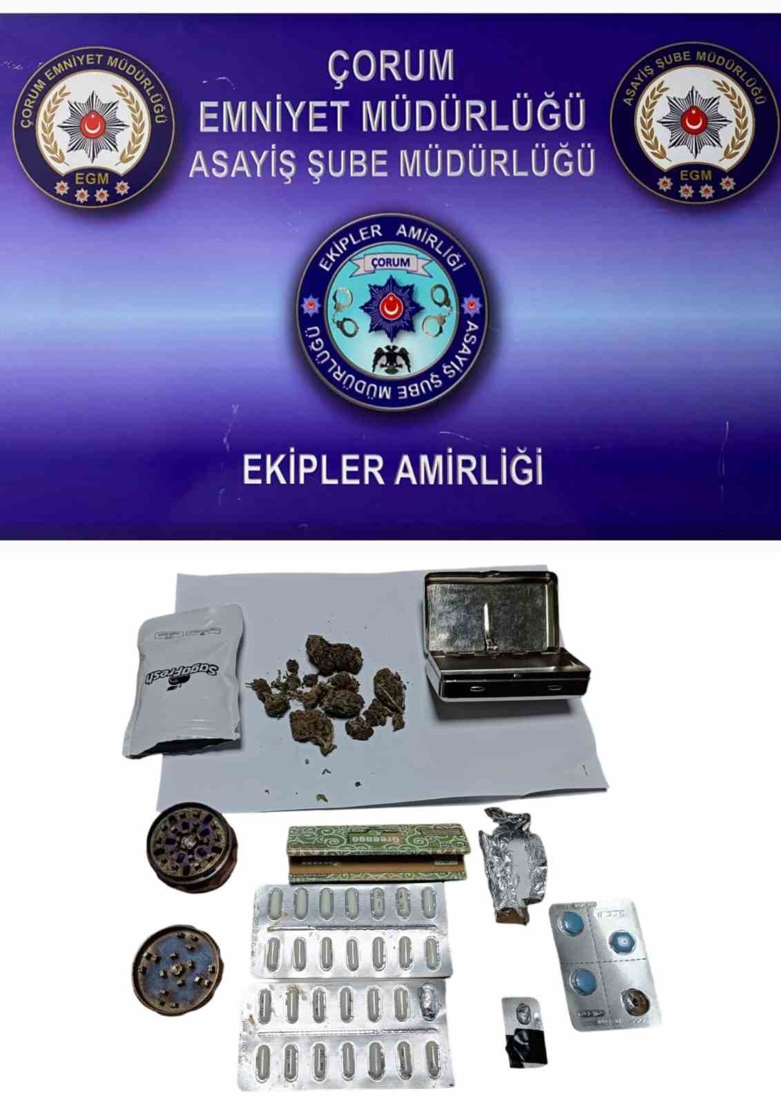 Çorum polisinin suç ve suçlular ile mücadelesi sürüyor
