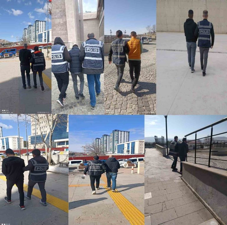 Elazığ’da haklarında kesinleşmiş hapis cezası bulunan 19 kişi yakalandı