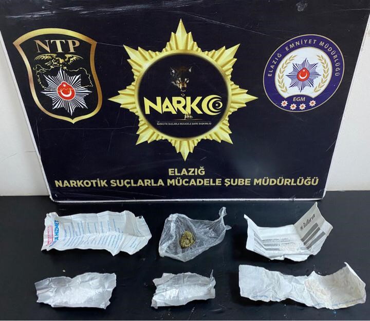 Elazığ’da uyuşturucu operasyonu: 2 tutuklama