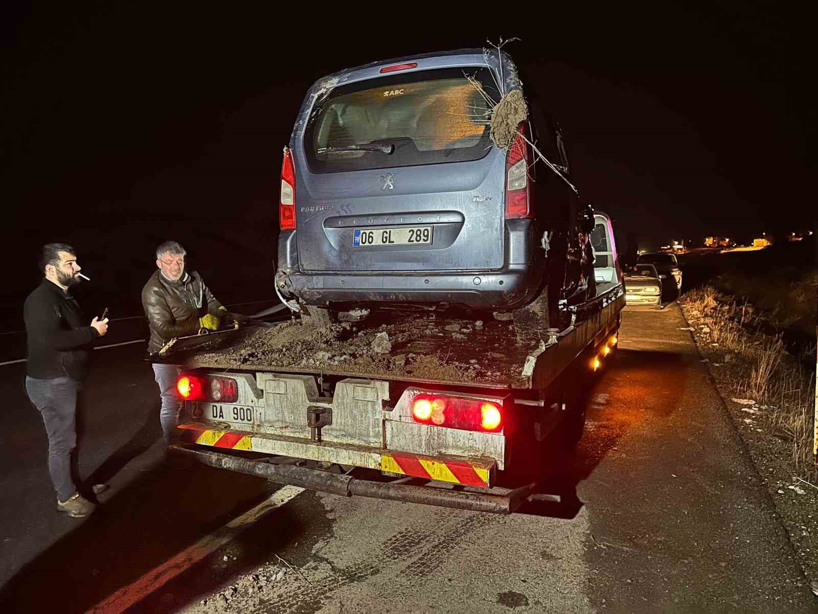 Erzurum’da trafik kazası; 4 yaralı
