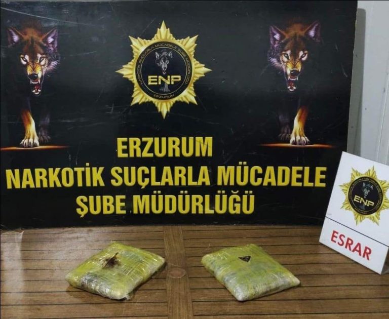 Erzurum’da uyuşturucu operasyonu; 4 şüpheli tutuklandı