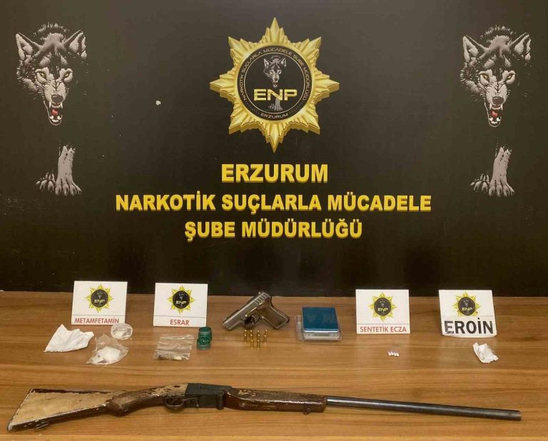 Erzurum’da uyuşturucu operasyonu: 6 kişi yakalandı