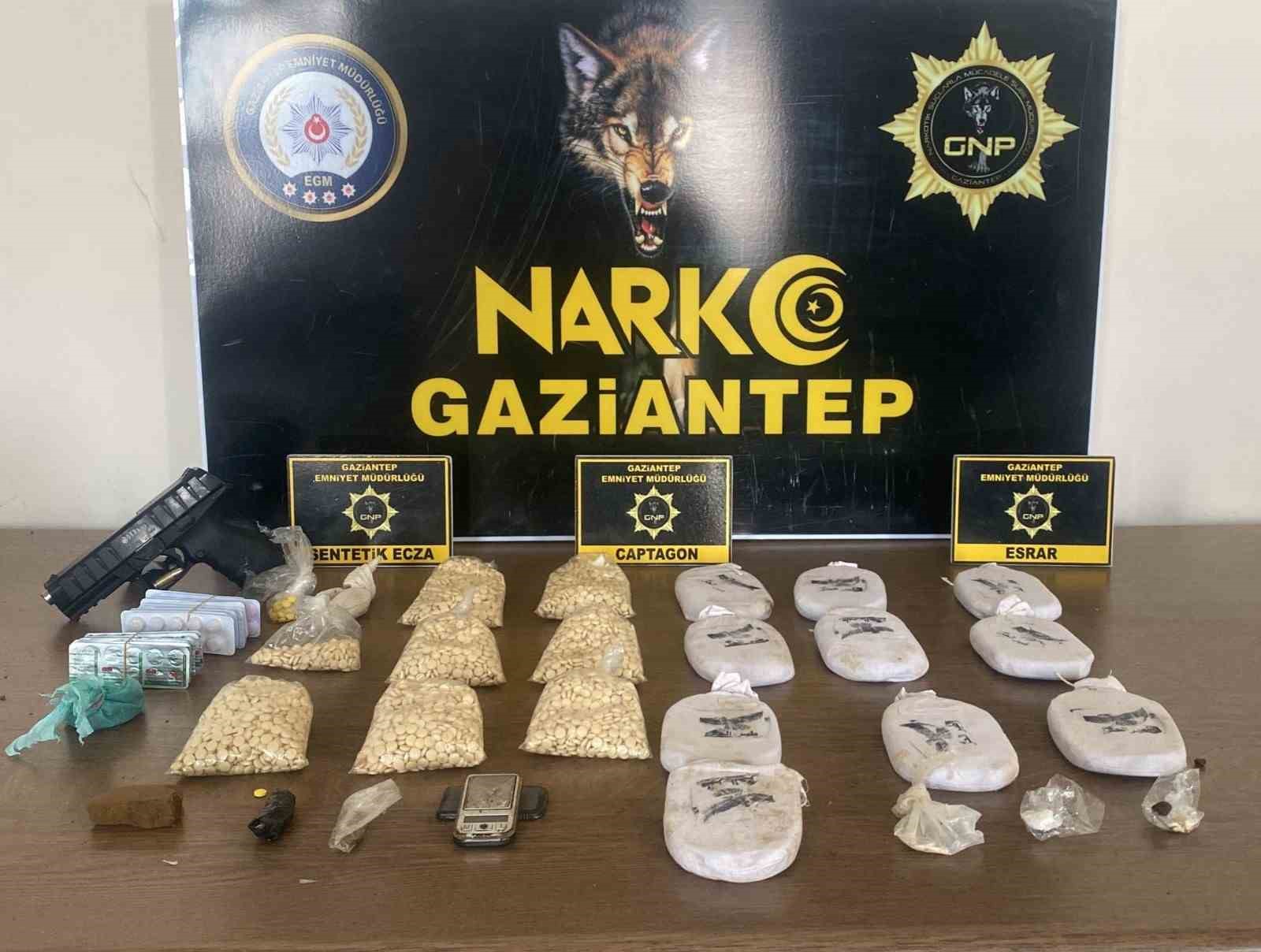 Gaziantep’te uyuşturucu operasyonu: 194 tutuklama
