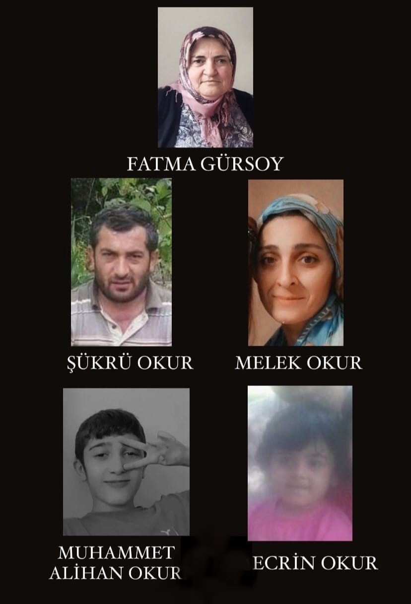 İstanbul’da kazada ölen 5 kişilik aile Samsun’da toprağa verildi
