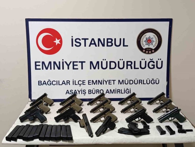 İstanbul’da yasa dışı silah ticareti operasyonu: 17 silah ele geçirildi