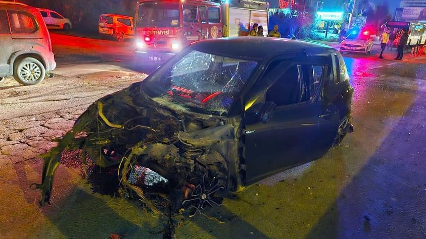 İzmir’de 1 kişinin öldüğü kaza kamerada
