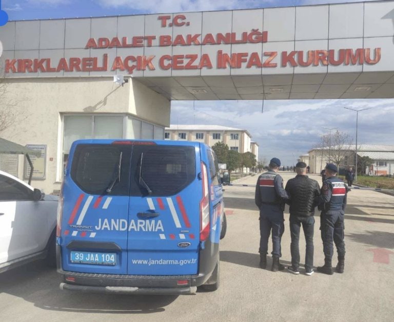Kırklareli’nde kesinleşmiş hapis cezası bulunan firari yakalandı