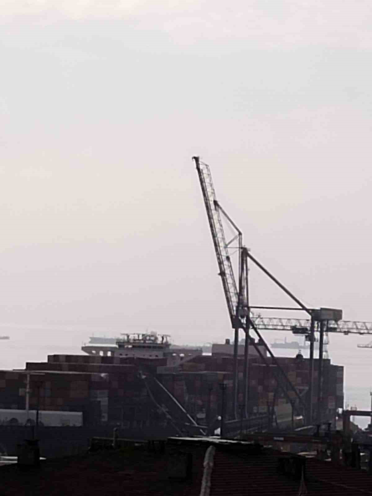 Kocaeli’de uluslararası limanda 3 yükleme vinci devrildi, çok sayıda ekip bölgeye sevk edildi
