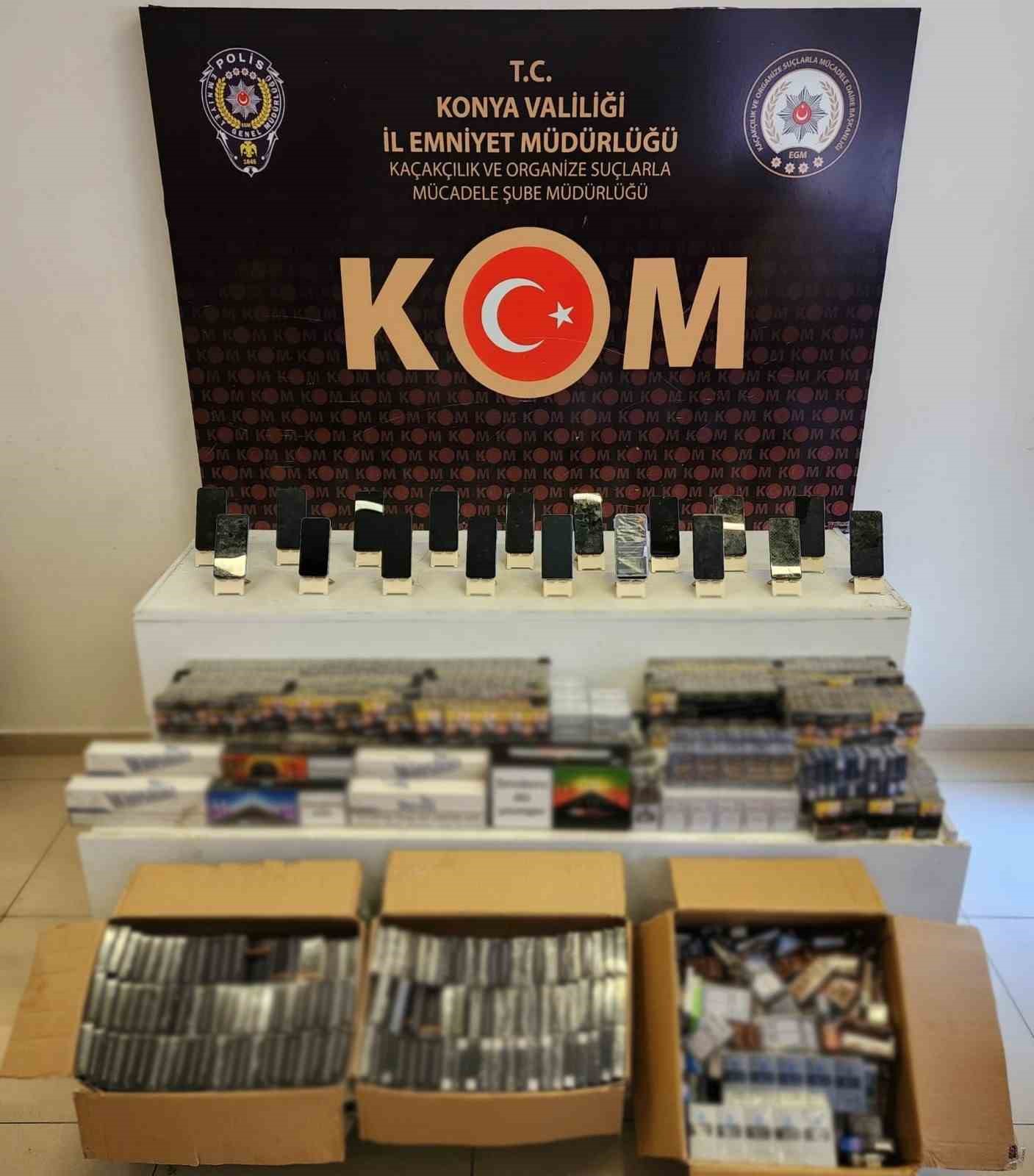 Konya’da kaçakçılık operasyonu: 15 gözaltı
