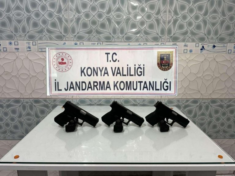 Konya’da silah kaçakçılarına operasyon: 4 gözaltı