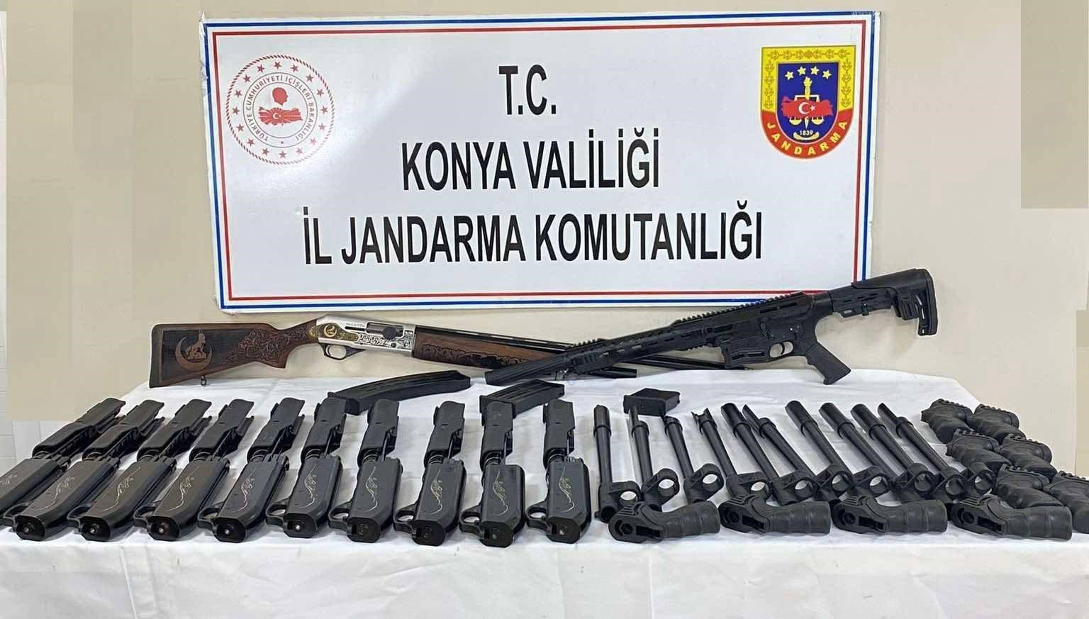 Konya’da silah kaçakçılarına operasyon: 4 gözaltı
