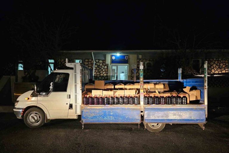 Mardin’de 1500 litre kaçak alkol ele geçirildi