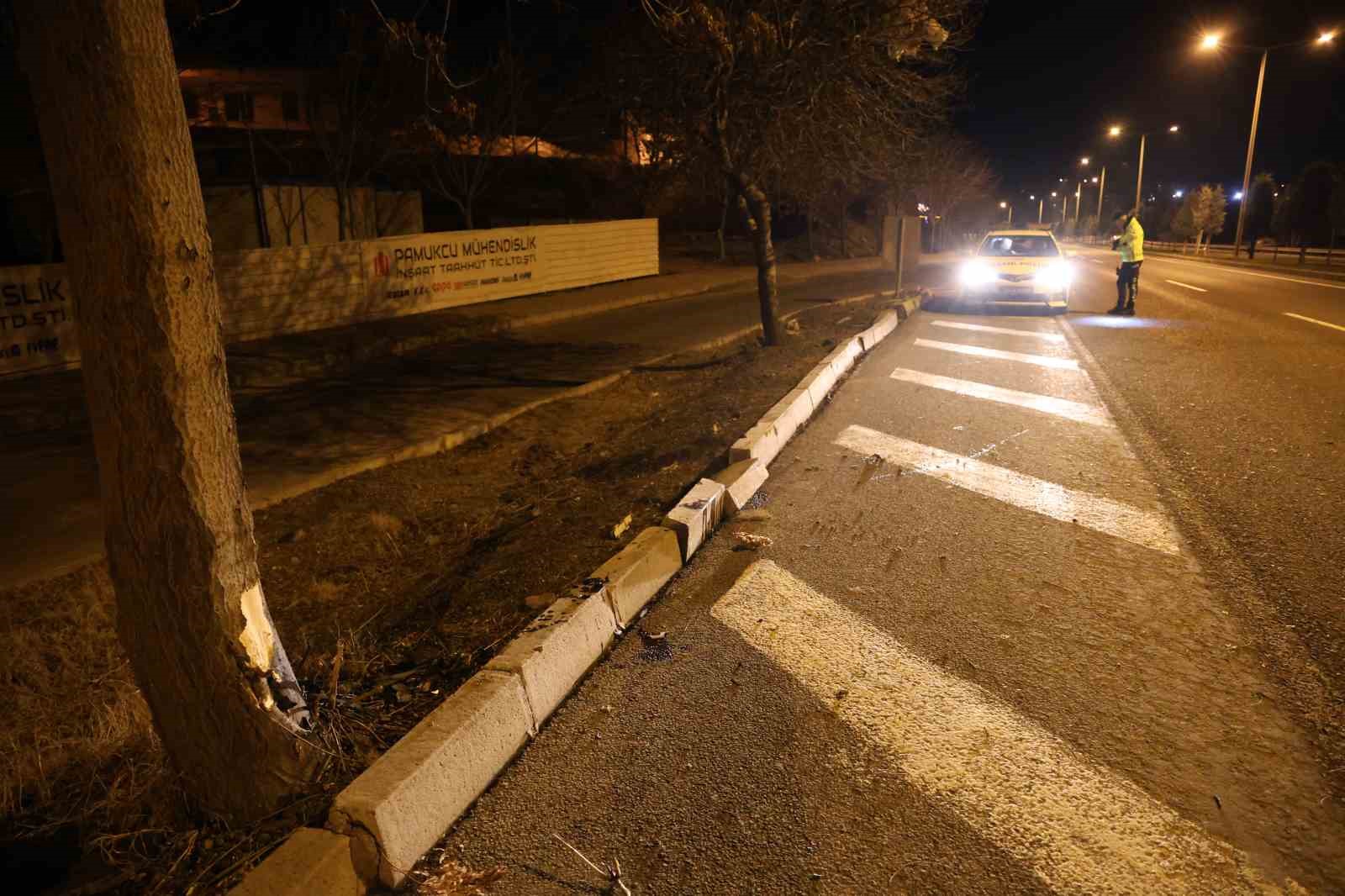 Nevşehir’de kontrolden çıkan araç ağaca çarptı: 1 yaralı
