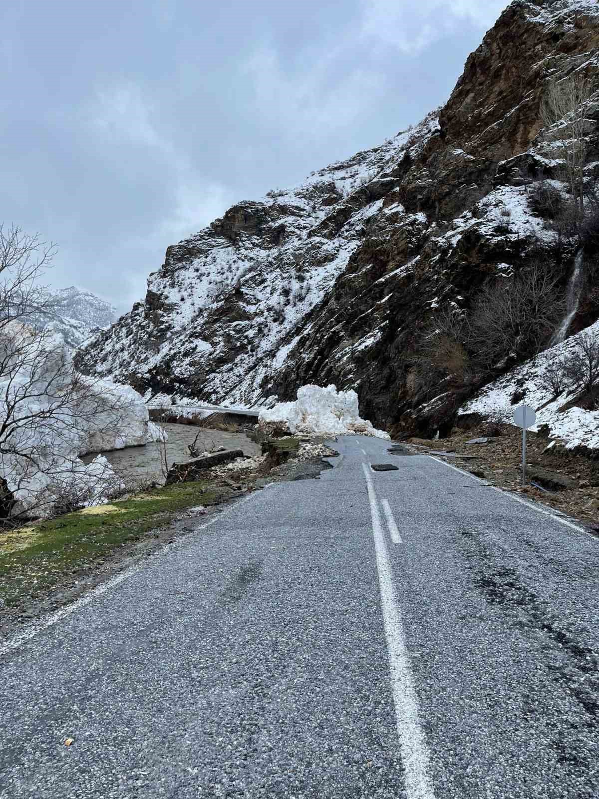 Pervari-Çatak yolu çığ nedeniyle ulaşıma kapandı
