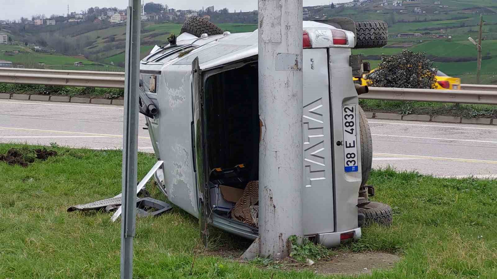 Samsun’da trafik kazası: 2 yaralı
