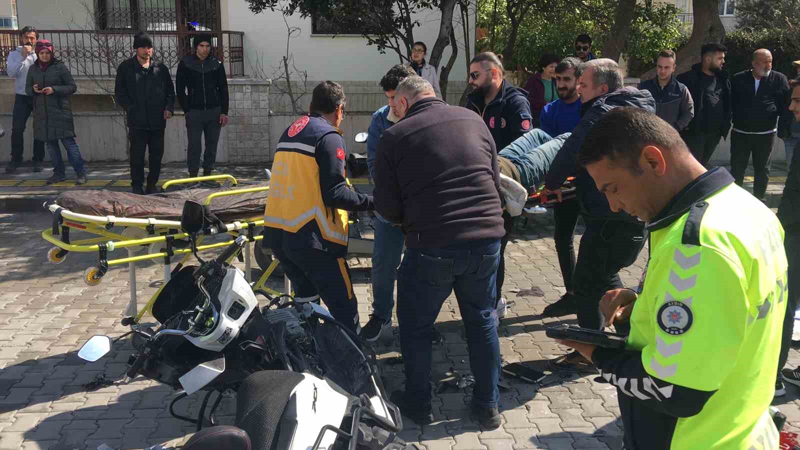 Söke’de motosikletler çarpıştı: 2 yaralı
