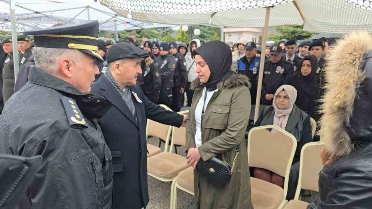 Tokat’ta kalp krizi sonucu vefat eden polis memuru için tören düzenlendi