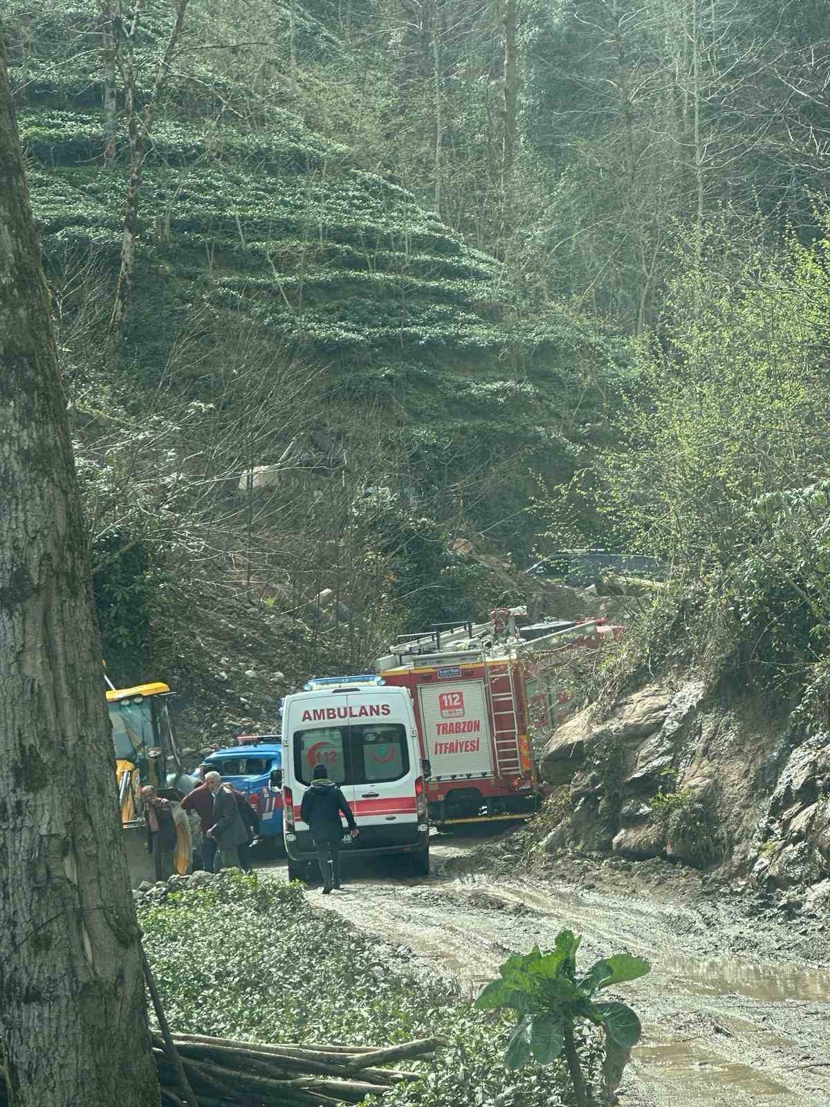 Trabzon’da içme suyu isale hattı çalışması sırasında meydana gelen göçükte ölü sayısı 2’ye yükseldi
