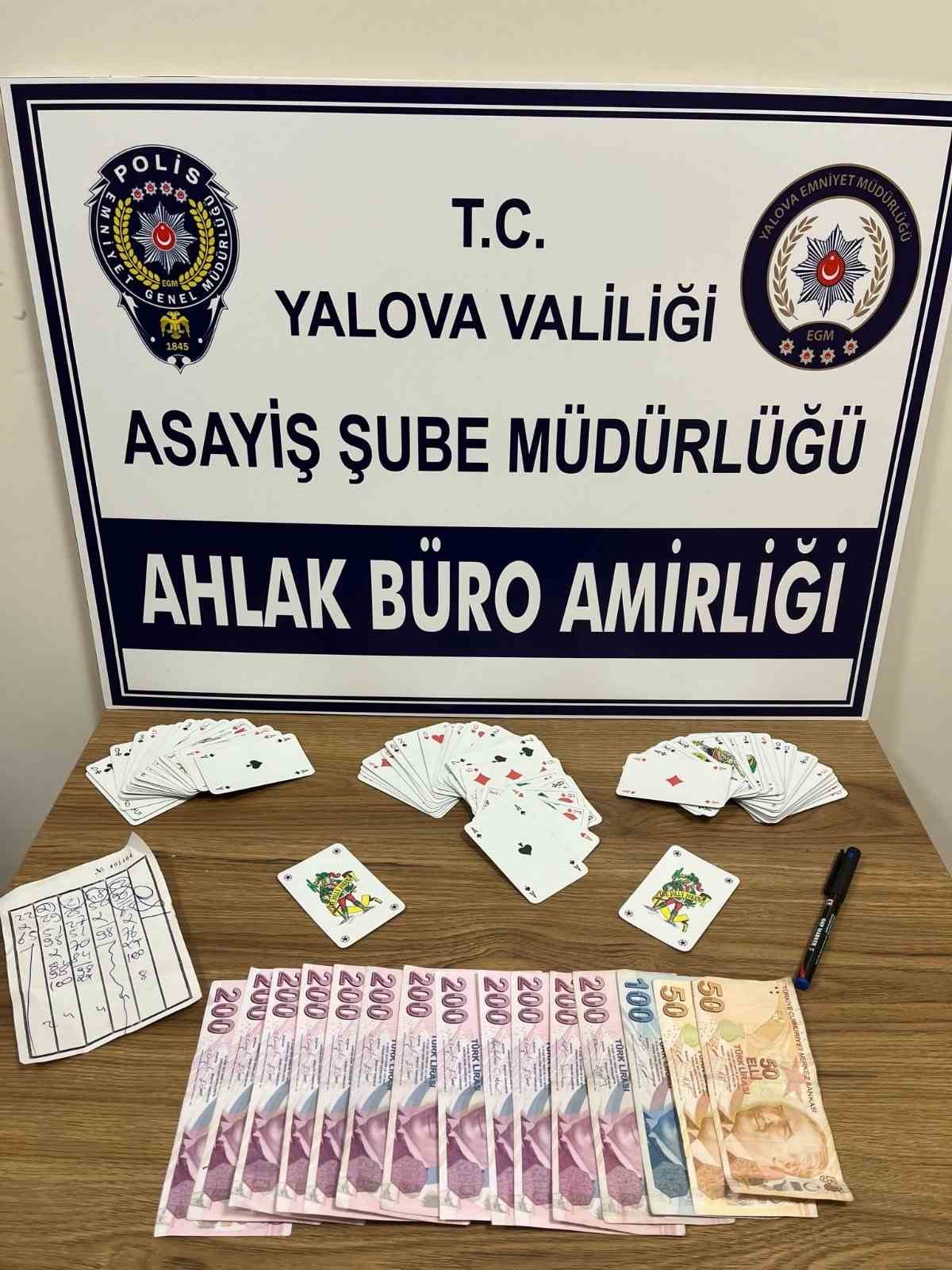 Yalova’da 19 kişiye 122 bin lira kumar cezası
