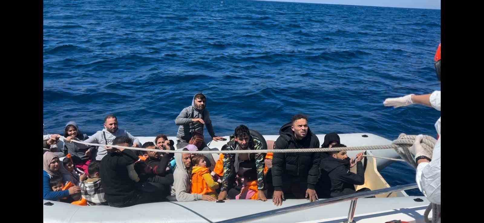 Aydın’da 34 düzensiz göçmen kurtarıldı
