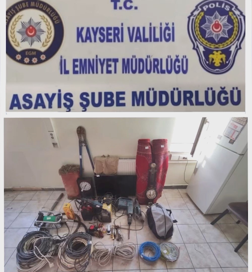 Bağ evi fareleri yakalandı, 460 bin TL değerinde çalıntı malzeme ele geçirildi
