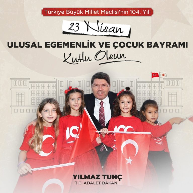 Bakan Tunç: “Ulusal Egemenlik ve Çocuk Bayramı kutlu olsun”