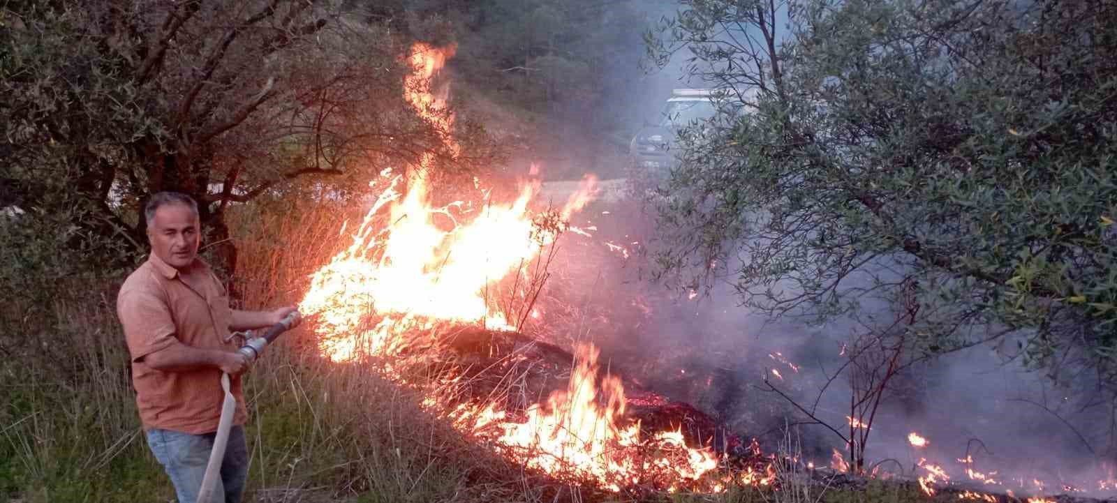 Belen’de ormanlık alanda çıkan yangın söndürüldü
