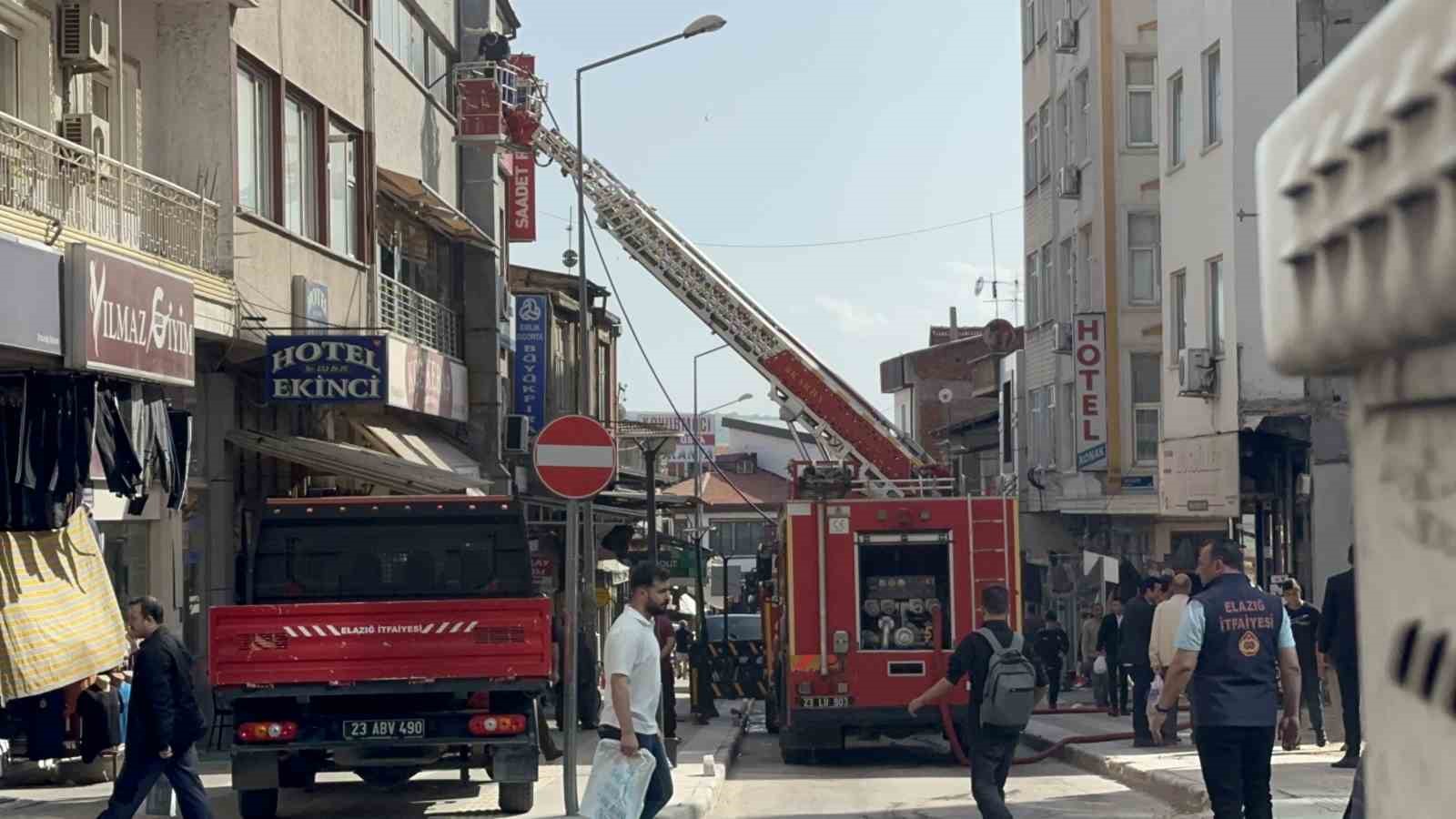 Elazığ’da havalandırma motoru yangın çıkardı
