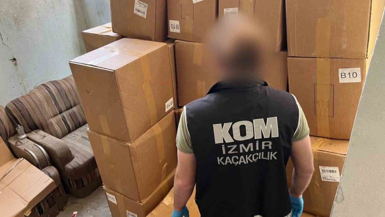 İzmir’de 15 milyon TL’lik tütün kaçakçılığı operasyonu: 19 gözaltı