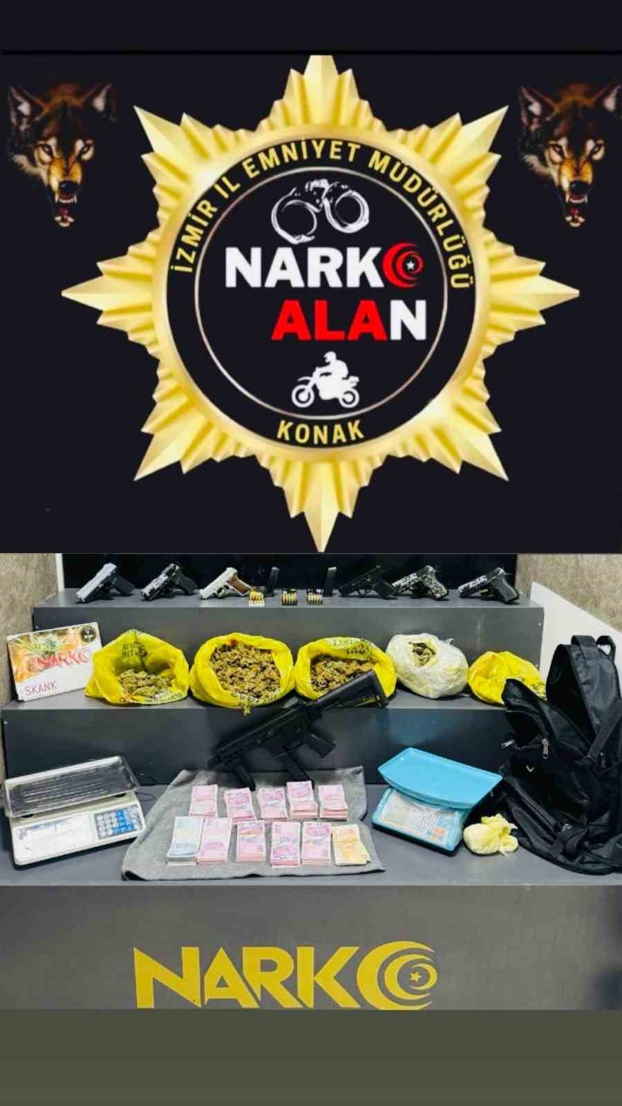 İzmir’in iki ayrı ilçesindeki uyuşturucu operasyonlarında 2 tutuklama
