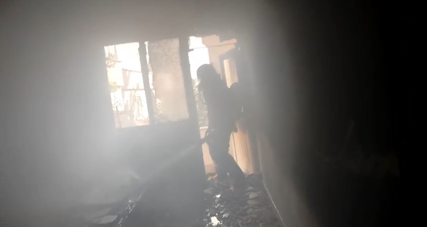 Kahramanmaraş’ta korkutan ev yangını

