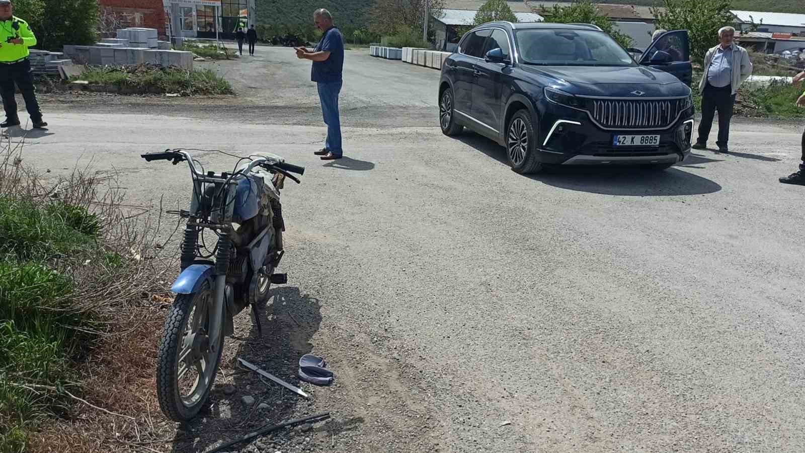 Konya’da cip ile çarpışan motosikletin sürücüsü kurtarılamadı
