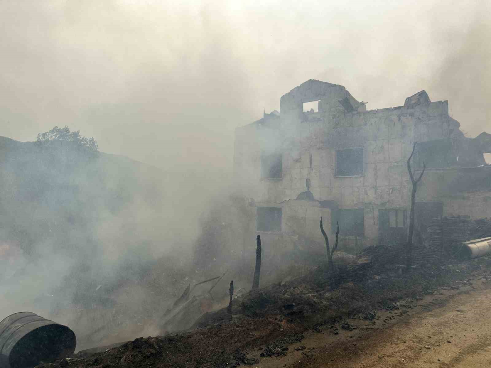 Köyde çıkan yangında 3 ev alevlere teslim oldu