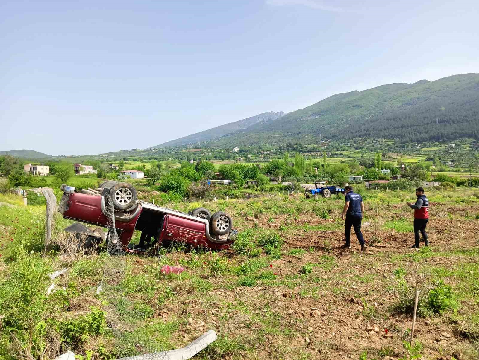 Osmaniye’de pikap takla attı: 1 yaralı
