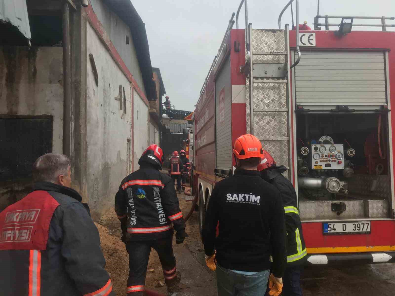 Sakarya’da orman ürünleri fabrikasında korkutan yangın
