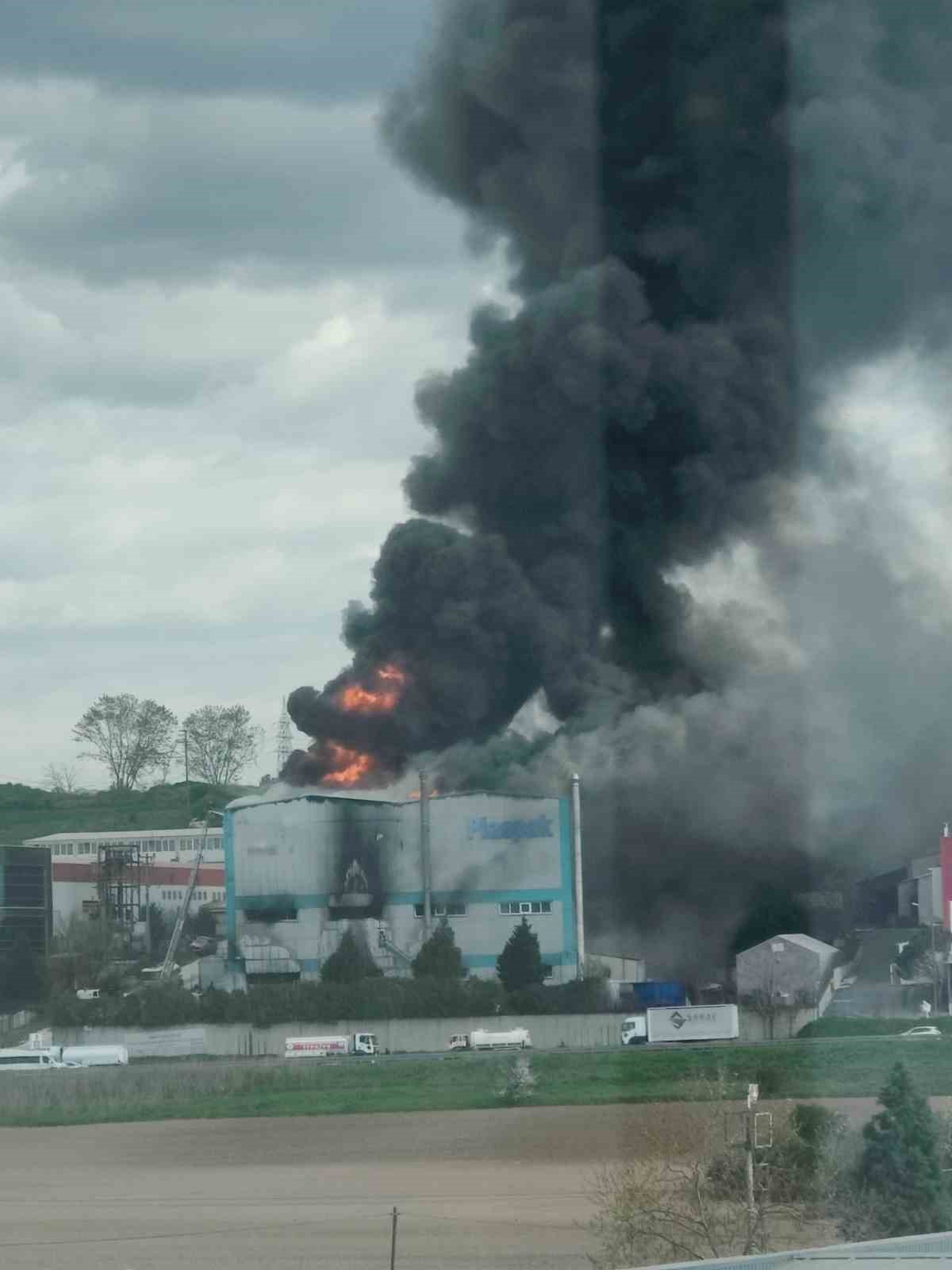 Tekirdağ’da fabrika yangını
