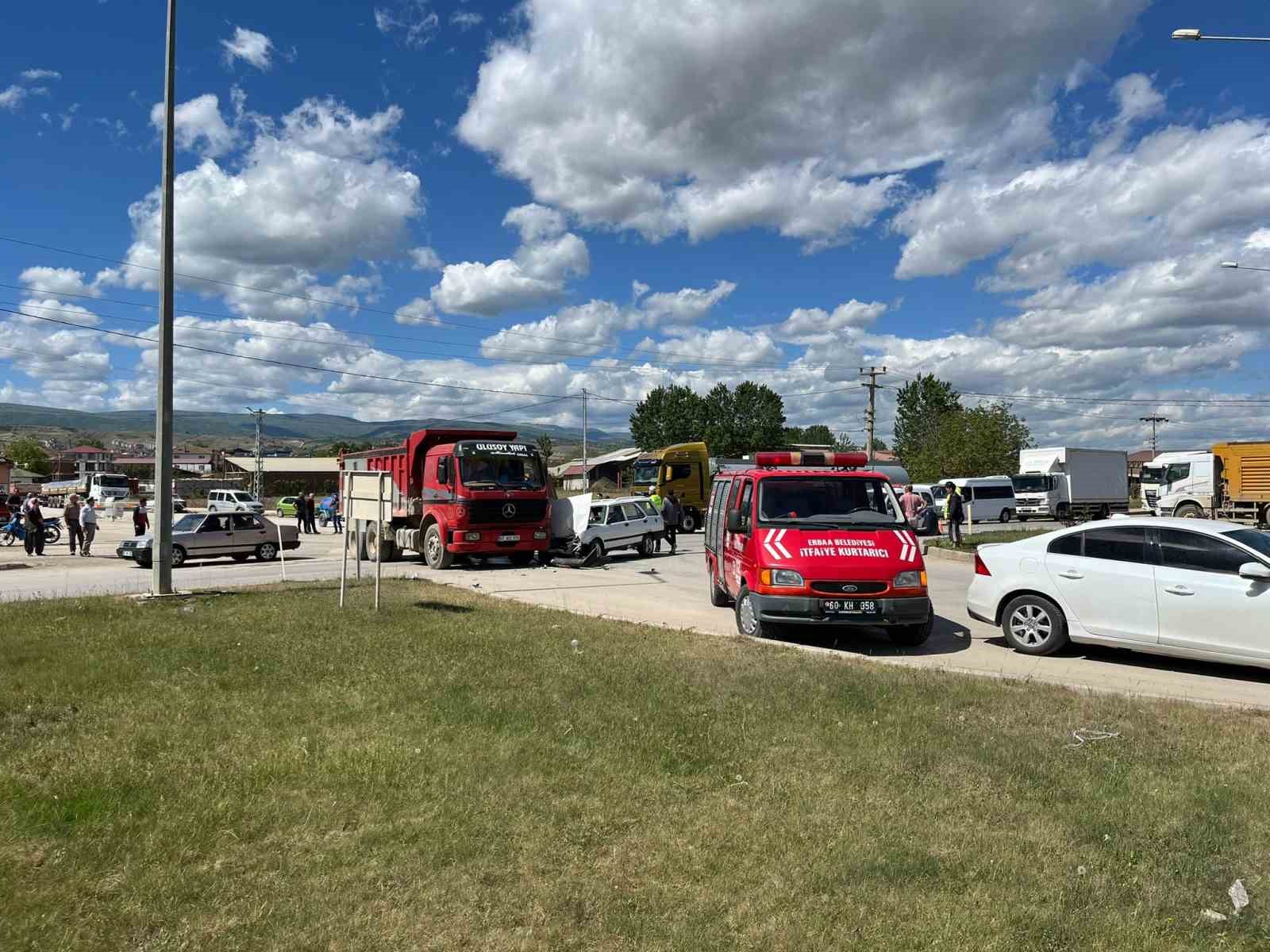 Tokat’ta trafik kazası: 4 yaralı
