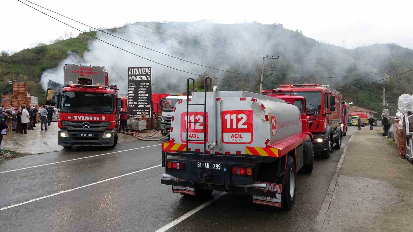 Trabzon’da korkutan yangın
