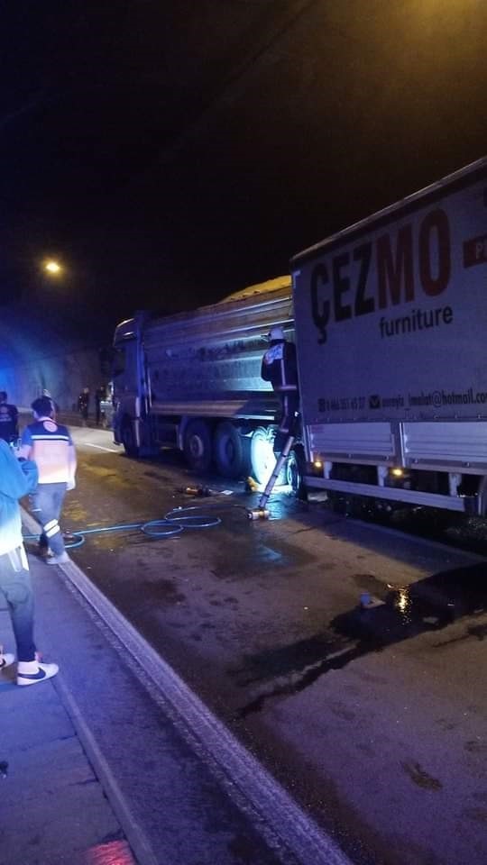 Trabzon’da tünelde zincirleme kaza: 1 ölü, 6 yaralı
