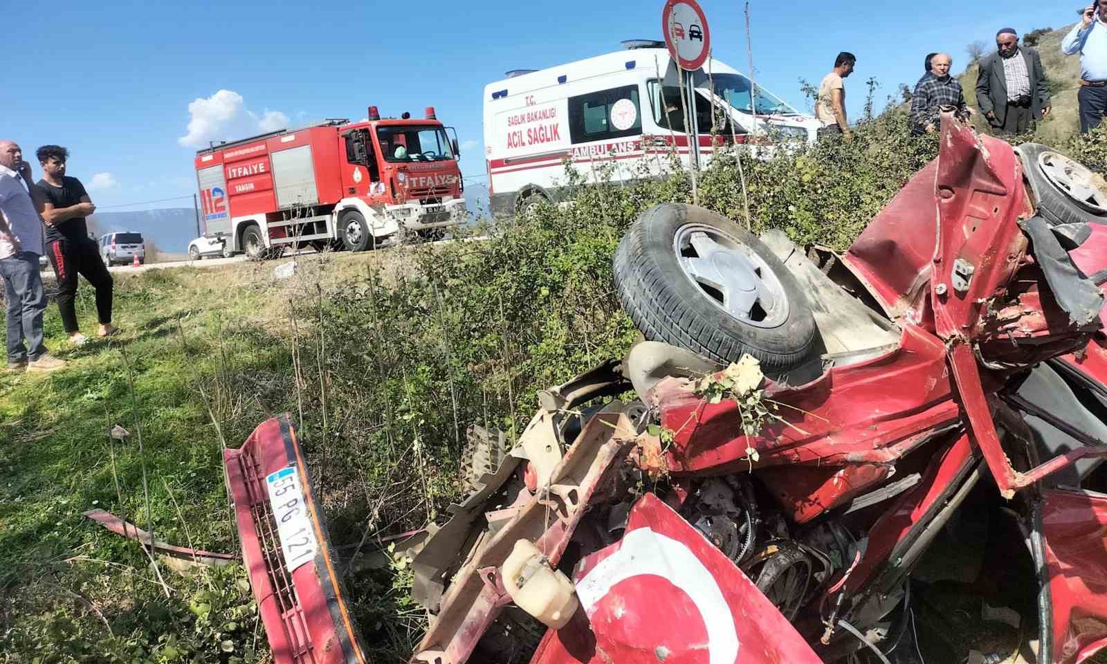 Vezirköprü’de trafik kazası: 2 yaralı
