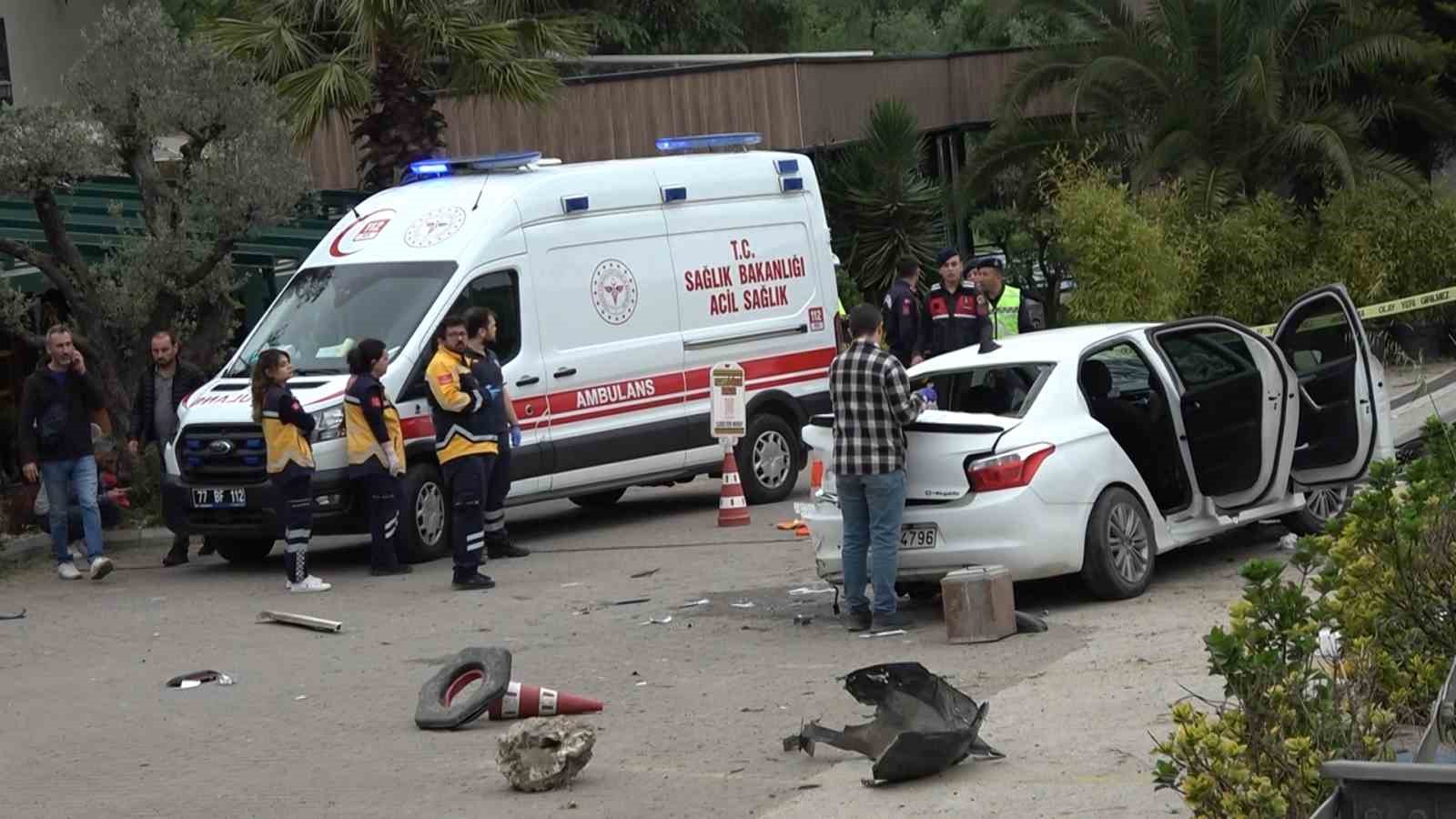Yalova’da 1 kişinin öldüğü, 7 kişinin de yaralandığı kaza kamerada

