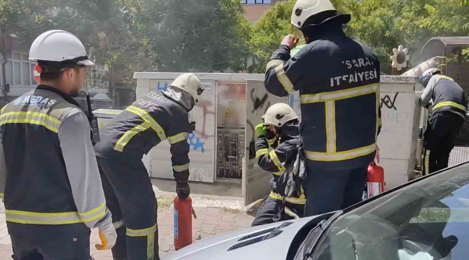 Aksaray’da elektrik panosunda yangın paniği
